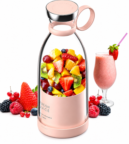 Portable Mini Juice Blender – USB Rechargeable Personal Smoothie, Shake & Fresh Fruit Juice Maker for Home, Office, Gym and Travel