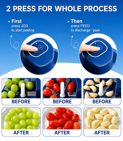 Electric Fruit & Vegetable Peeler Machine | USB Rechargeable Cordless Automatic Potato & Garlic Peeler